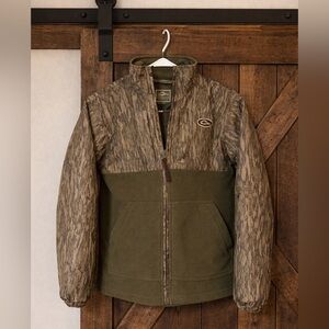 Boys Youth Camouflage Drake Jacket Full Zip Size 14